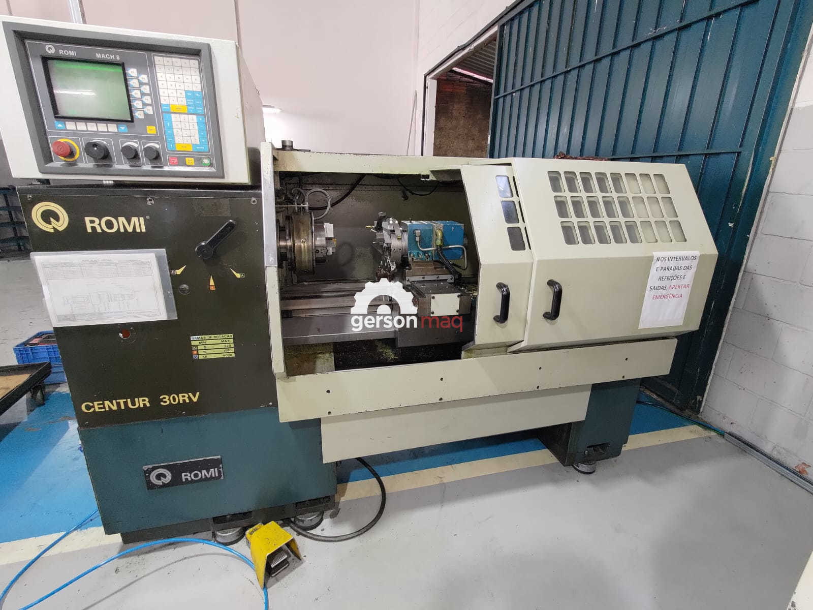 TORNO CNC ROMI CENTUR 30 RV - COM TORRE - 1996
